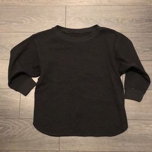 Uniqlo Waffle Crew Neck 3/4 Sleeve Shirt
